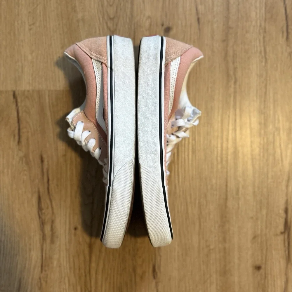 Vans old Skool Sneakers Shoes Unisex Pink Men 5.5 Women 7 Lace Up Low Top Skater